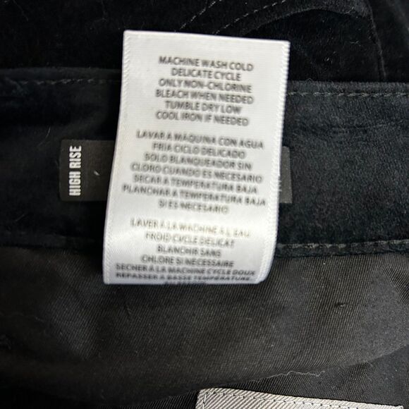 Kut From The Kloth NWT Women's Black Velvet High Rise Flare Jeans Size 12 - Picture 11 of 15